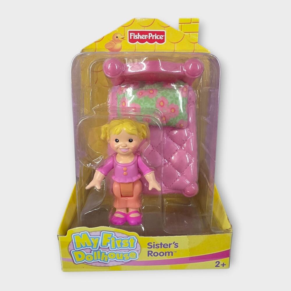 Fisher-Price My First Dollhouse Toy Set Sisters Room VTG 2006 NIB Kids Toys